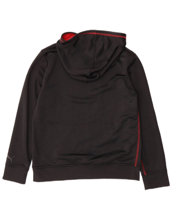 Puma Pull à capuche graphique pour garçon 14-15 ans Grand Noir Polyester