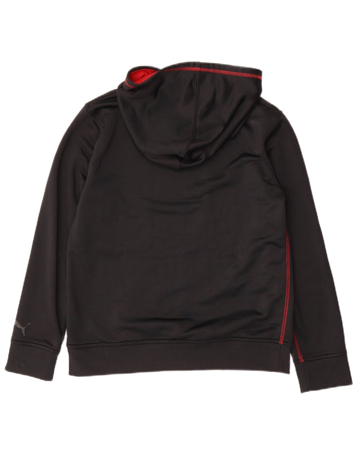 Puma Pull à capuche graphique pour garçon 14-15 ans Grand Noir Polyester