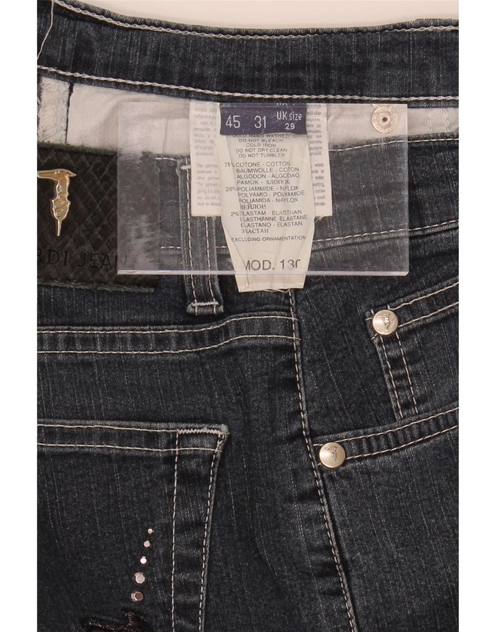 TRUSSARDI Womens Straight Jeans W29 L28 Blue Cotton Vintage Trussardi and Second-Hand Trussardi from Messina Hembry 