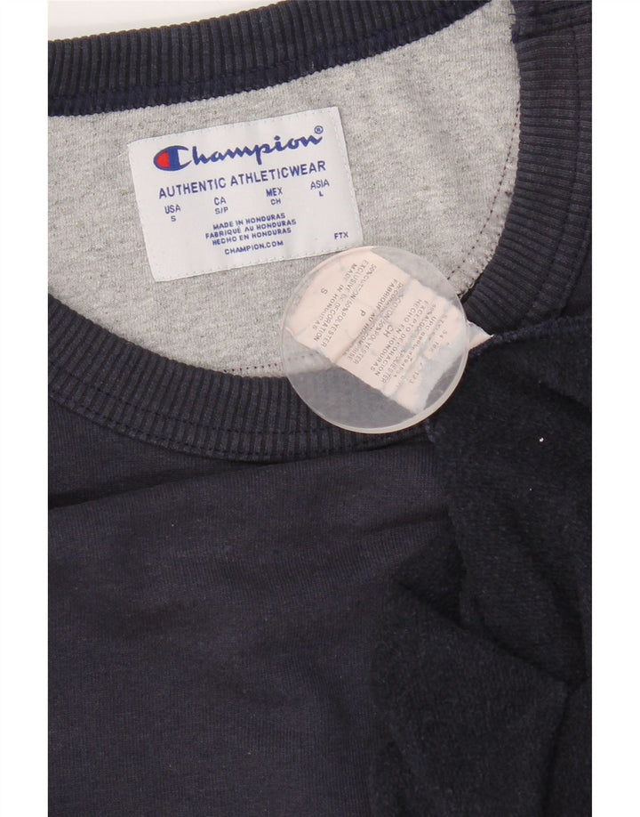 Champion Sweat-Shirt Homme Petit Bleu Marine Coton