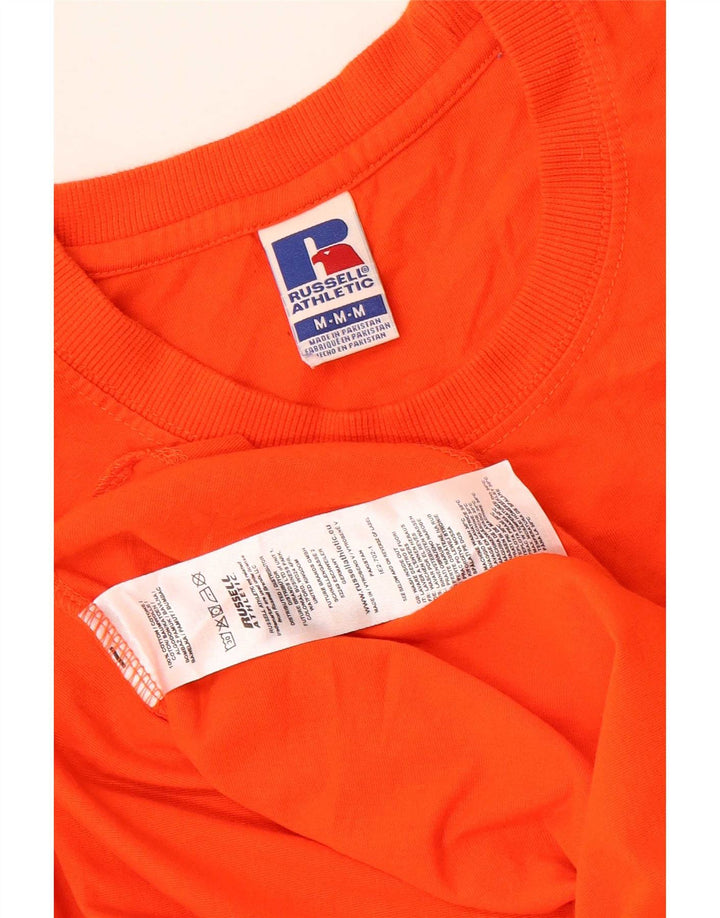Russell Athletic T-shirt graphique pour homme en coton orange moyen