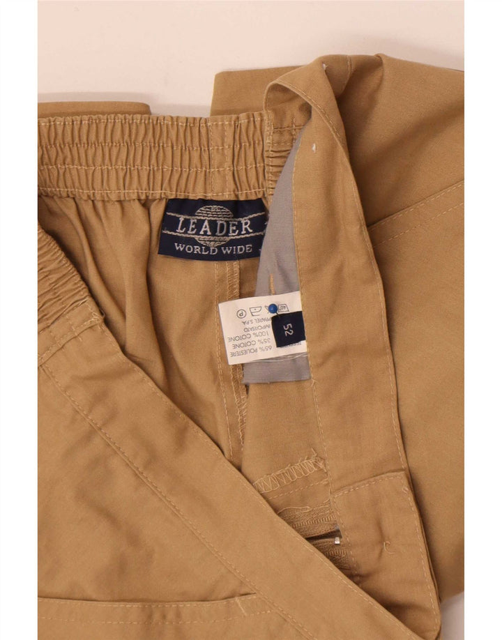 Leader Short décontracté pour homme W32 en polyester beige moyen