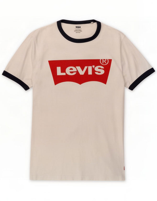 Levi's T-shirt graphique pour homme XS Blanc Coton