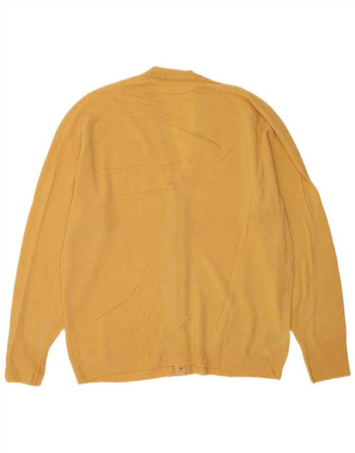 Marks & Spencer Cardigan pour homme XL en laine vierge jaune
