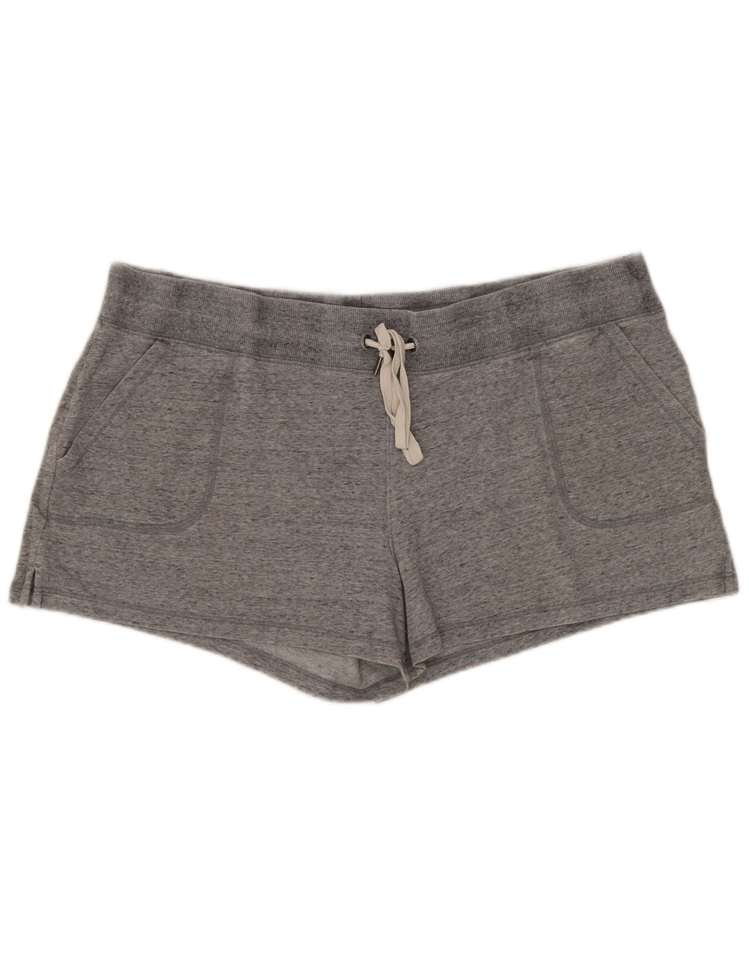 EDDIE BAUER Short de sport pour femme UK 18 XL Coton moucheté gris