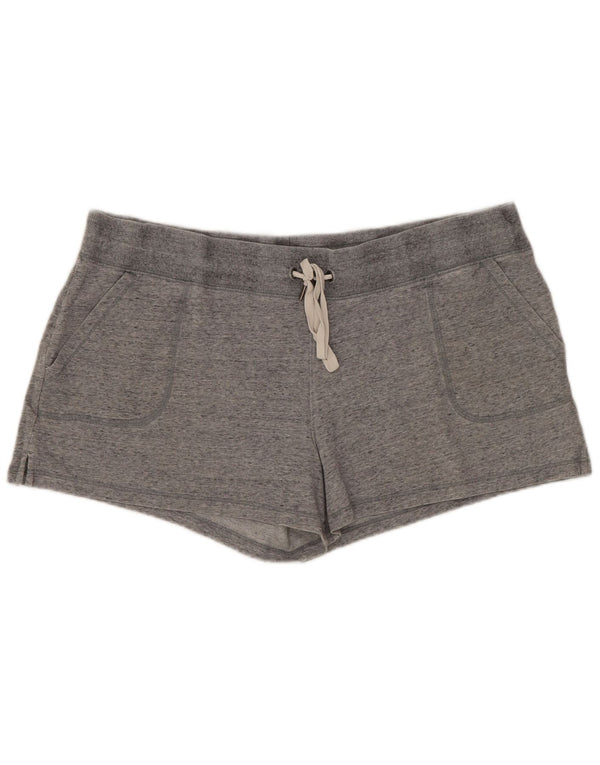 EDDIE BAUER Womens Sport Shorts UK 18 XL  Grey Flecked Cotton