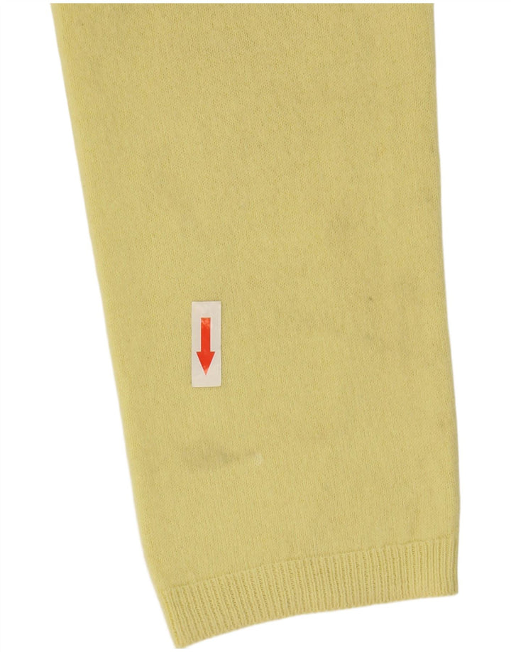 Marks & Spencer Pull à col rond pour femme UK 12 Jaune moyen