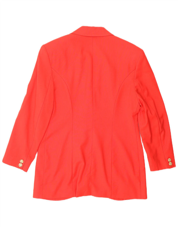 VINTAGE Ensemble jupe 2 boutons 2 pièces pour femme IT 44 Medium W26 laine rouge