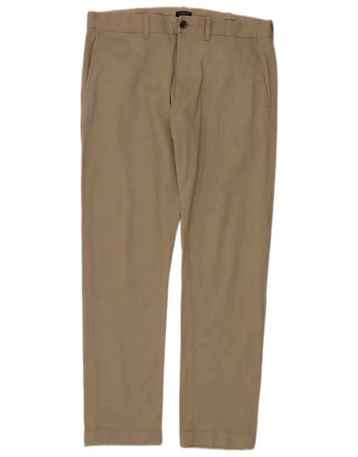 J. Crew Pantalon Chino Slim Fit Femme W32 L30 Coton Beige