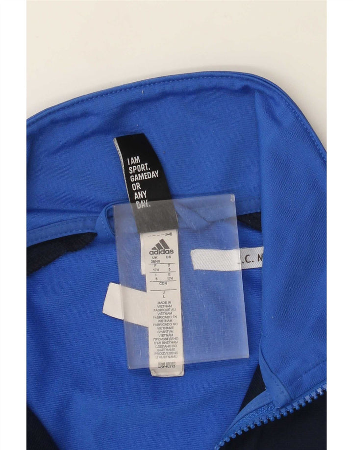 Adidas Veste de survêtement pour homme UK 38/40 Bleu moyen Polyester colour block