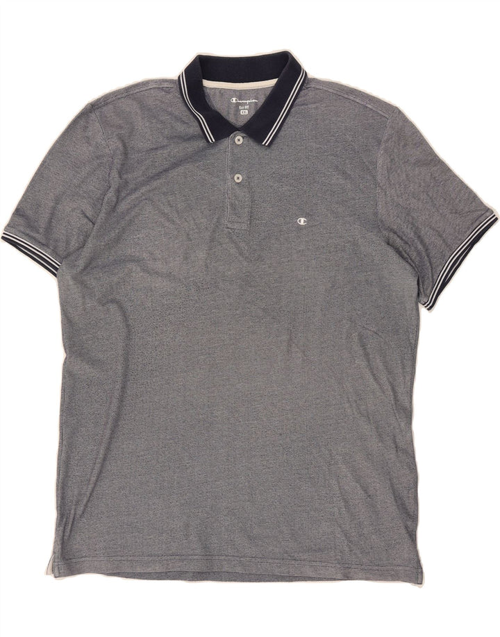 CHAMPION Mens Easy Fit Polo Shirt 2XL Navy Blue Vintage Champion and Second-Hand Champion from Messina Hembry 