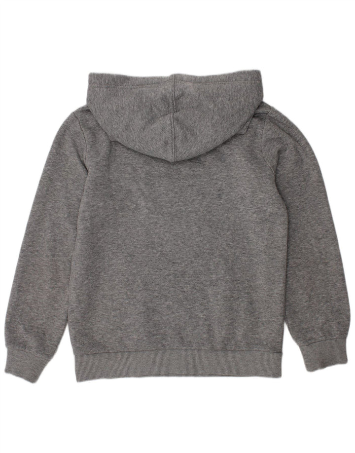CONVERSE Boys Graphic Hoodie Jumper 6-7 Years Grey Cotton