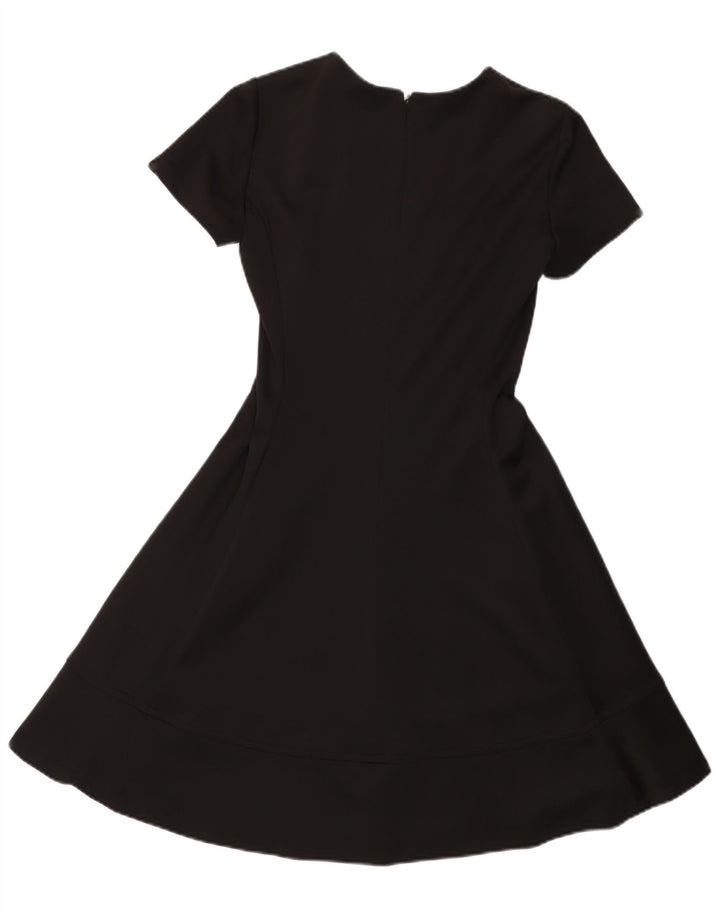 Dkny Robe trapèze pour femme US 4 Petit Noir Polyester