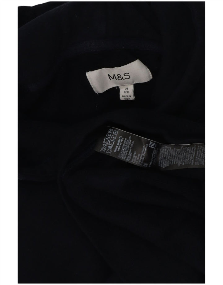 Marks & Spencer Pull à capuche pour femme en coton bleu marine moyen
