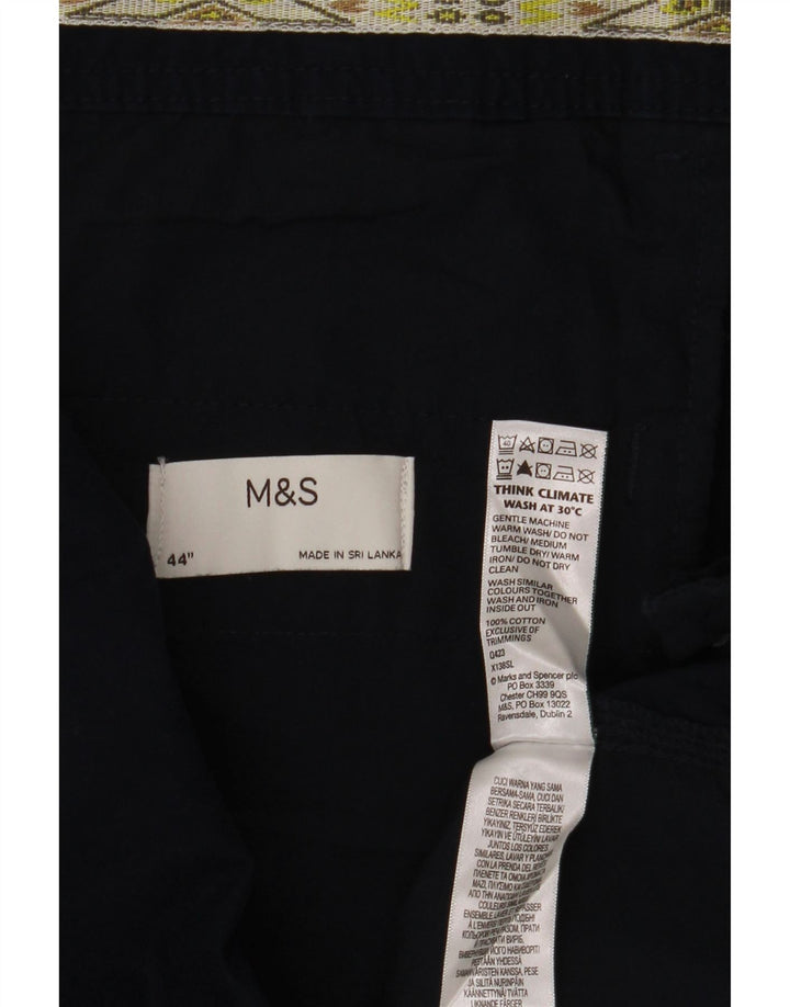 Marks & Spencer Short Cargo Homme W44 2XL Bleu Marine Coton