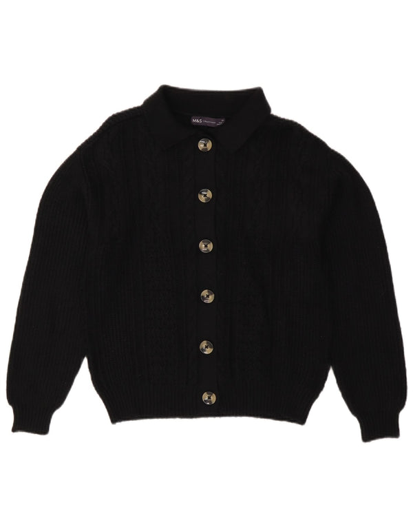 Marks & Spencer Pull Cardigan Femme UK 6 XS Noir Viscose