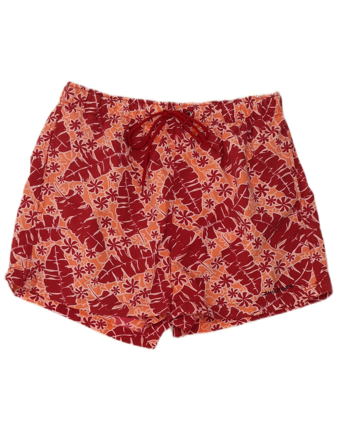 TOMMY HILFIGER Short de Bain Homme Rouge Moyen Floral
