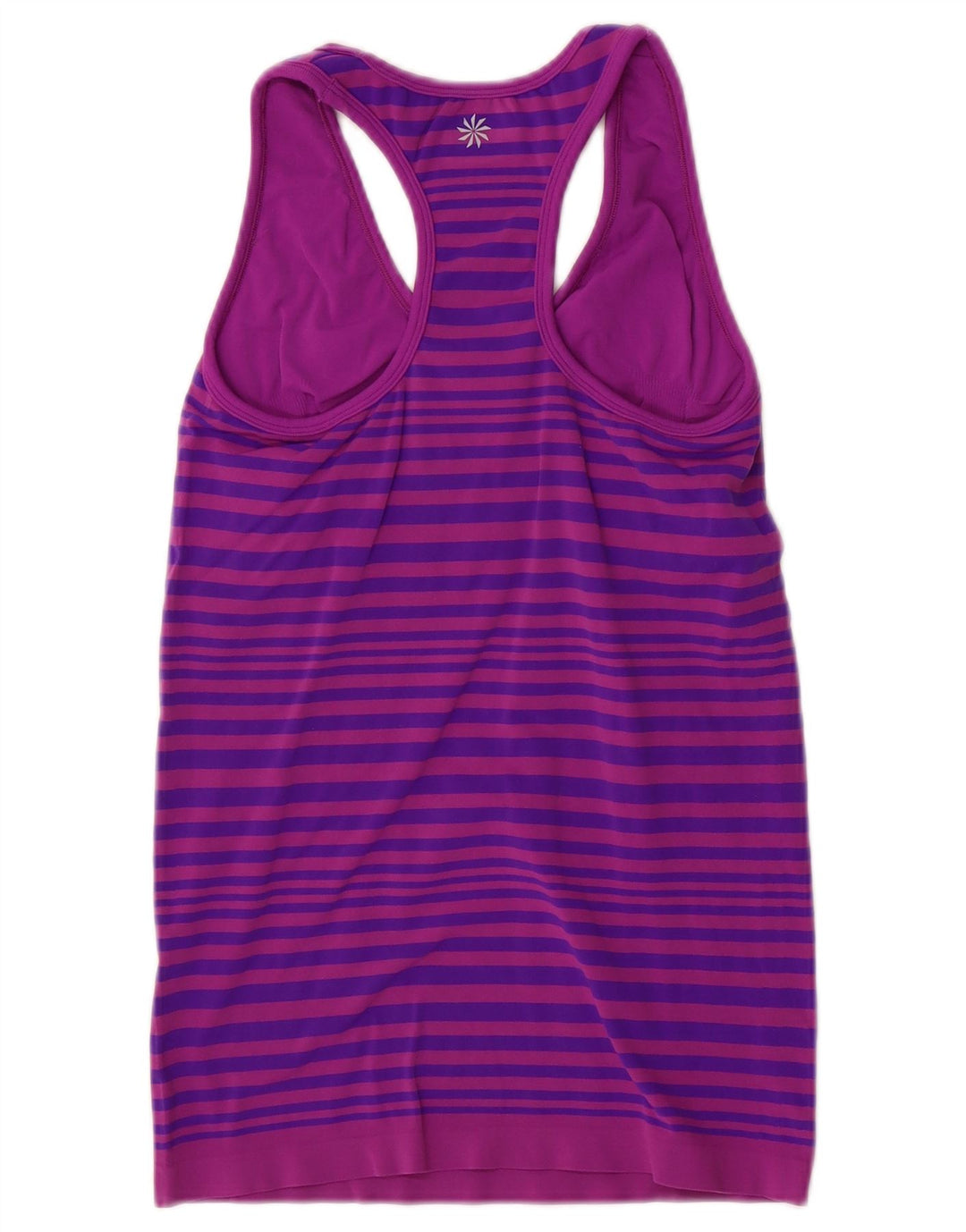 Athleta Débardeur pour femme UK 12 Nylon rayé violet moyen
