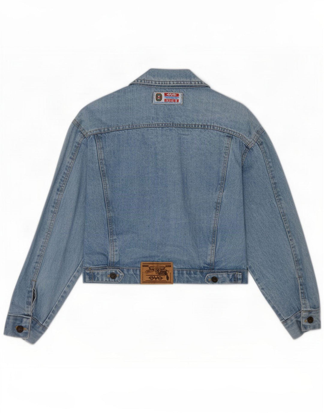 Eve Veste en jean surdimensionnée pour femme US 1 XS Bleu