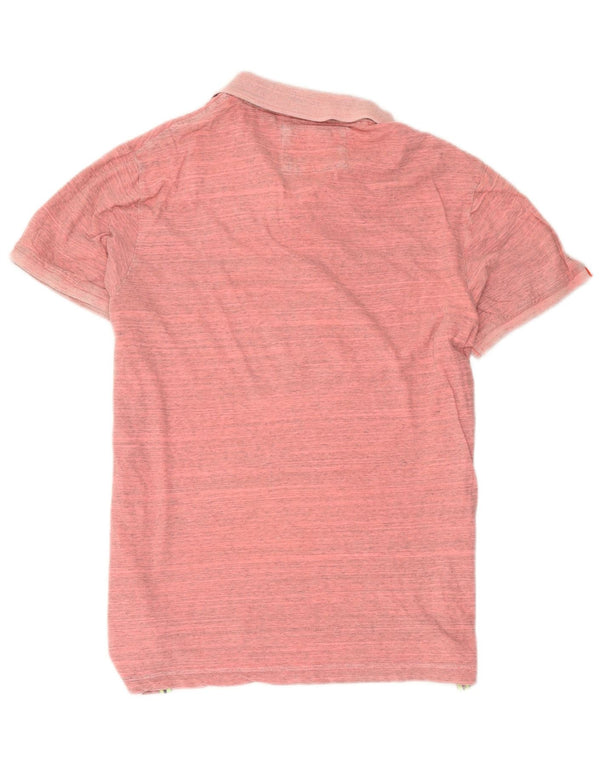 Superdry Polo Homme 2XL Rose Moucheté Coton