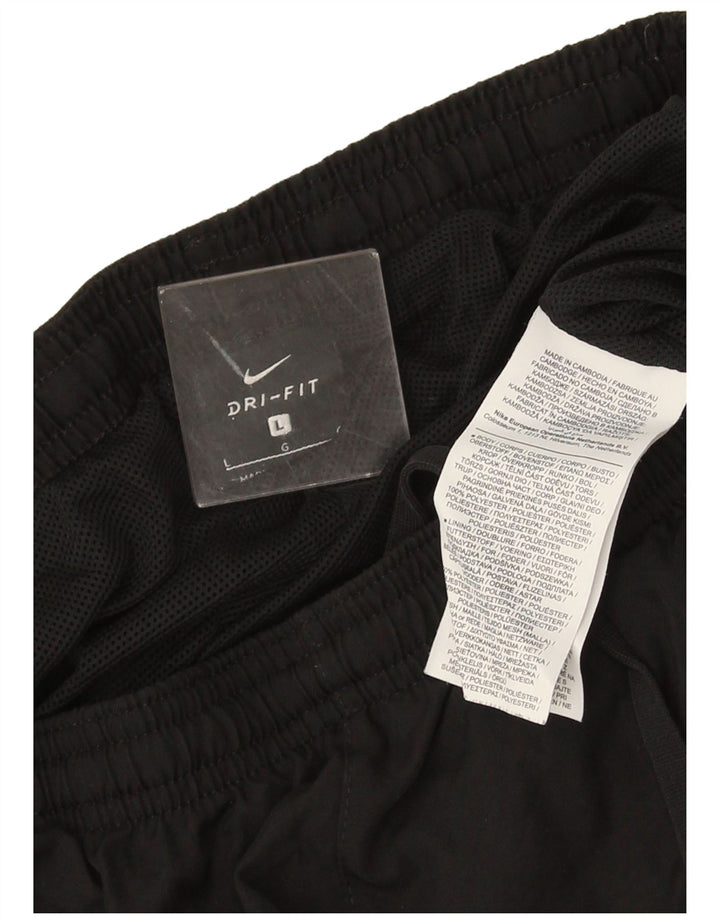 Nike Pantalon de survêtement Dri Fit pour homme Taille L Noir Polyester