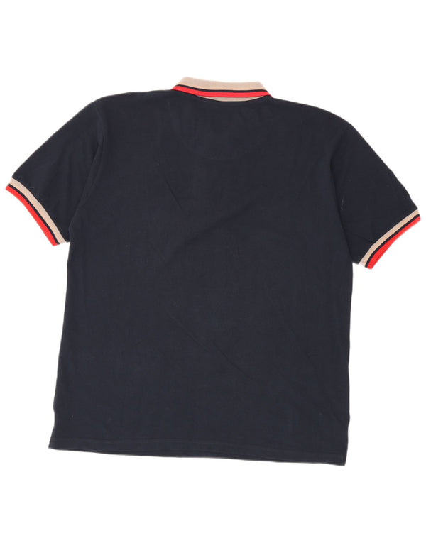 Lotto Polo Rugby Homme XL Bleu Marine Rayé Coton