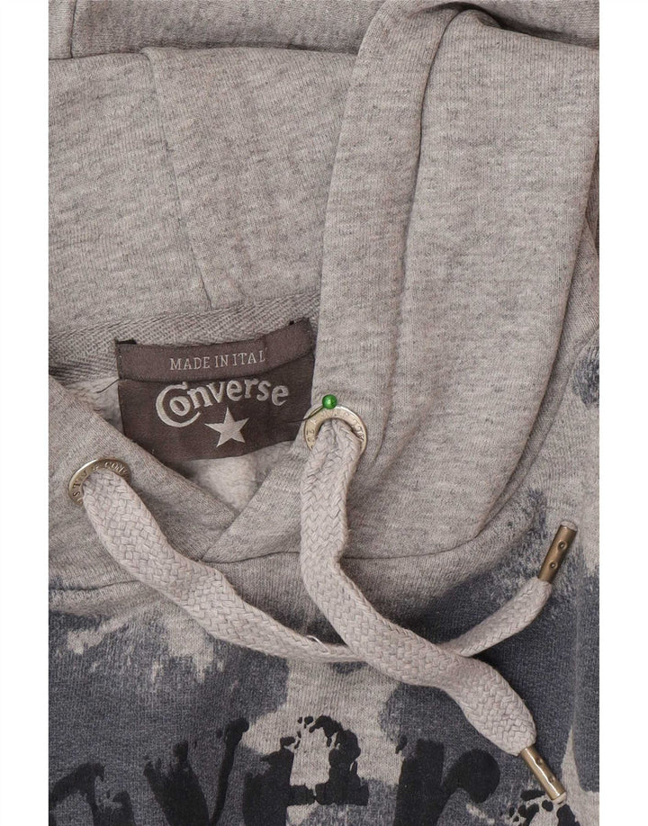 Converse Pull à Capuche Graphique Homme Gris Moyen