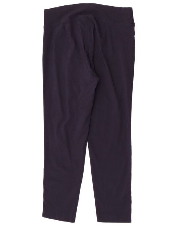 Marks & Spencer Pantalon décontracté fuselé pour femme UK 18 XL W36 L29 Bleu marine