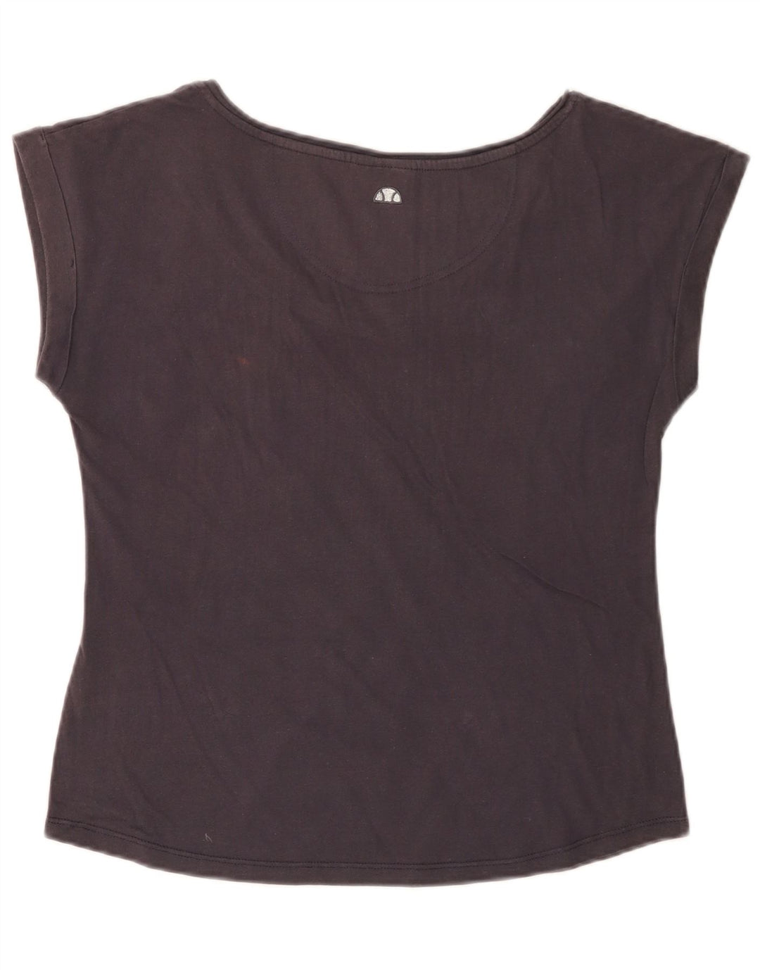 ELLESSE T-Shirt Graphique Femme UK 14 Large Bleu Marine Coton