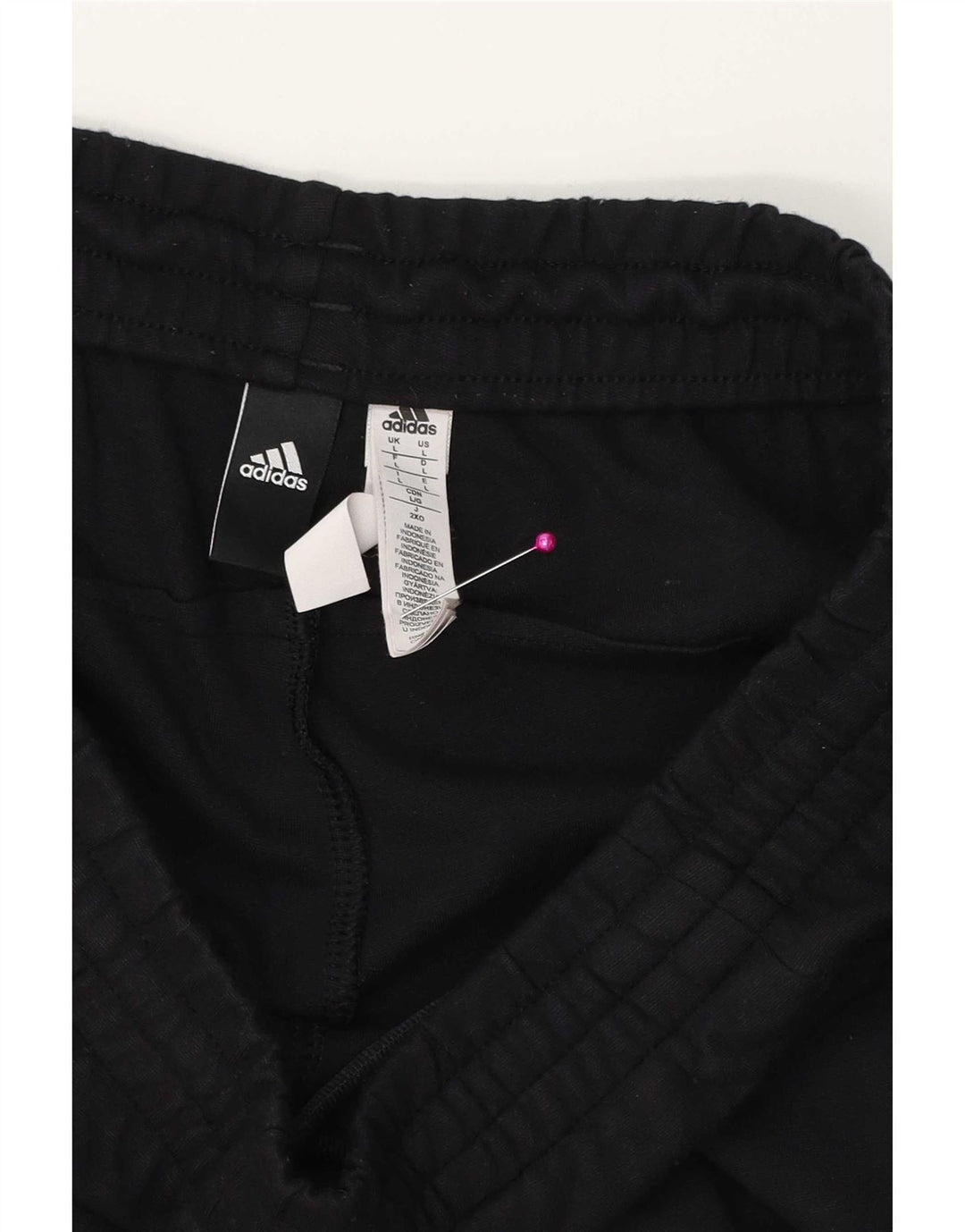 Adidas Pantalon de survêtement pour homme Large en coton noir