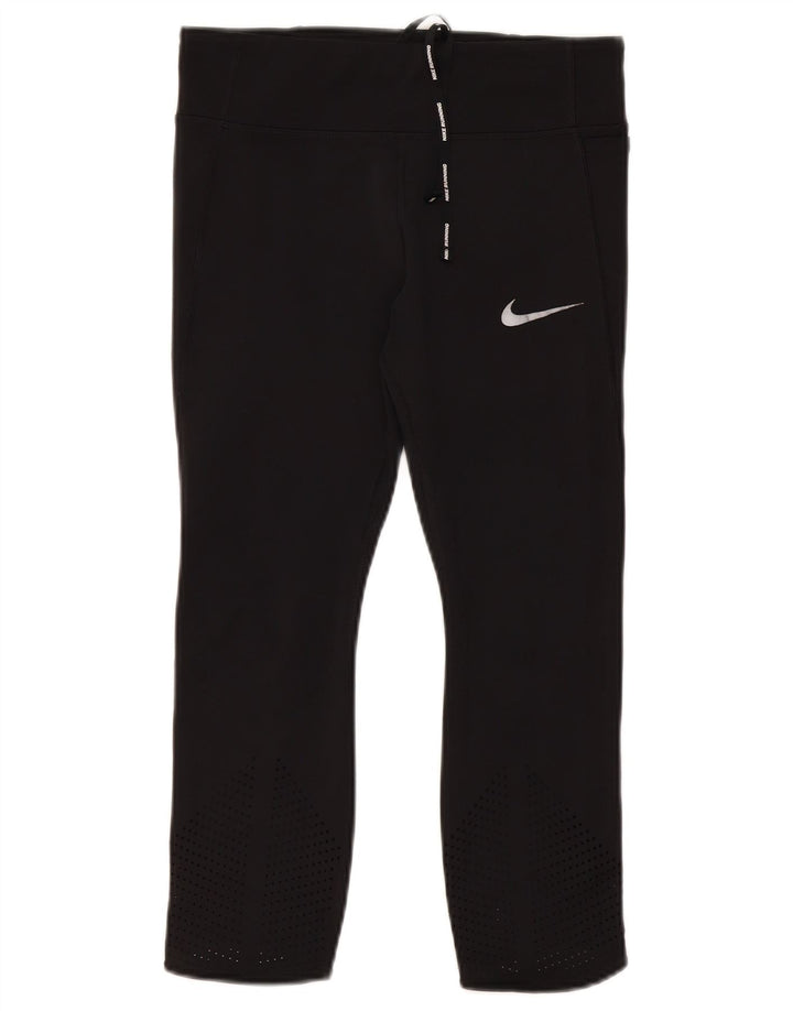 Nike Legging Capri Dri Fit pour femme UK 12 Noir moyen