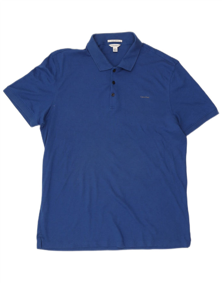 CALVIN KLEIN Polo Homme Grand Bleu Coton