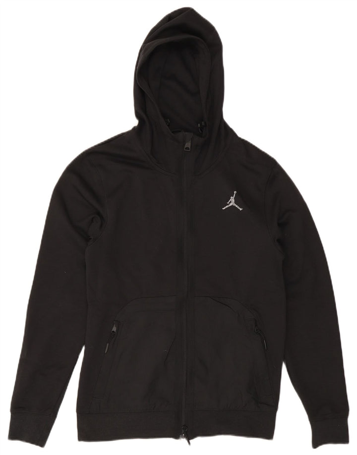 JORDAN Pull à capuche zippé Dri Fit pour hommes XS Noir Polyester