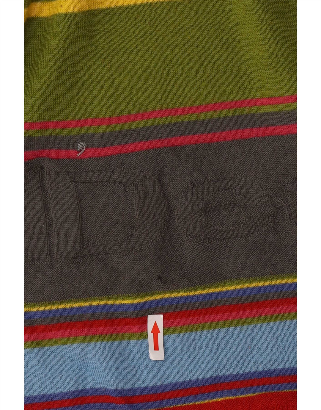 Desigual Pull Graphique Ras du Cou Homme Rayé Multicolore Moyen