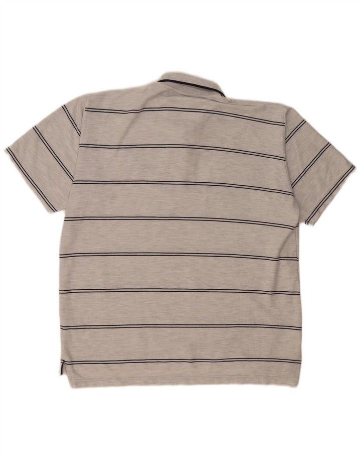 Umbro Polo Homme XL Gris Rayé Polyester