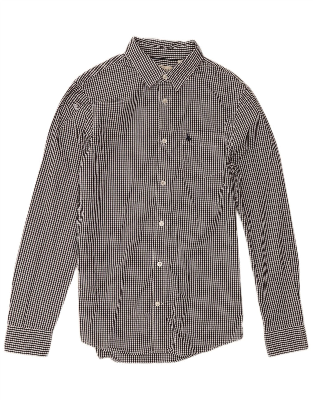 Jack Wills Chemise classique pour homme XS en coton vichy noir