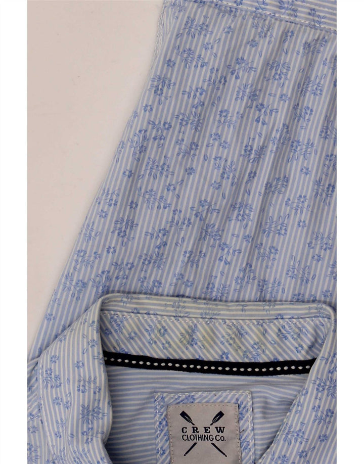 Chemise Homme Crew Clothing Coton Floral Bleu Moyen