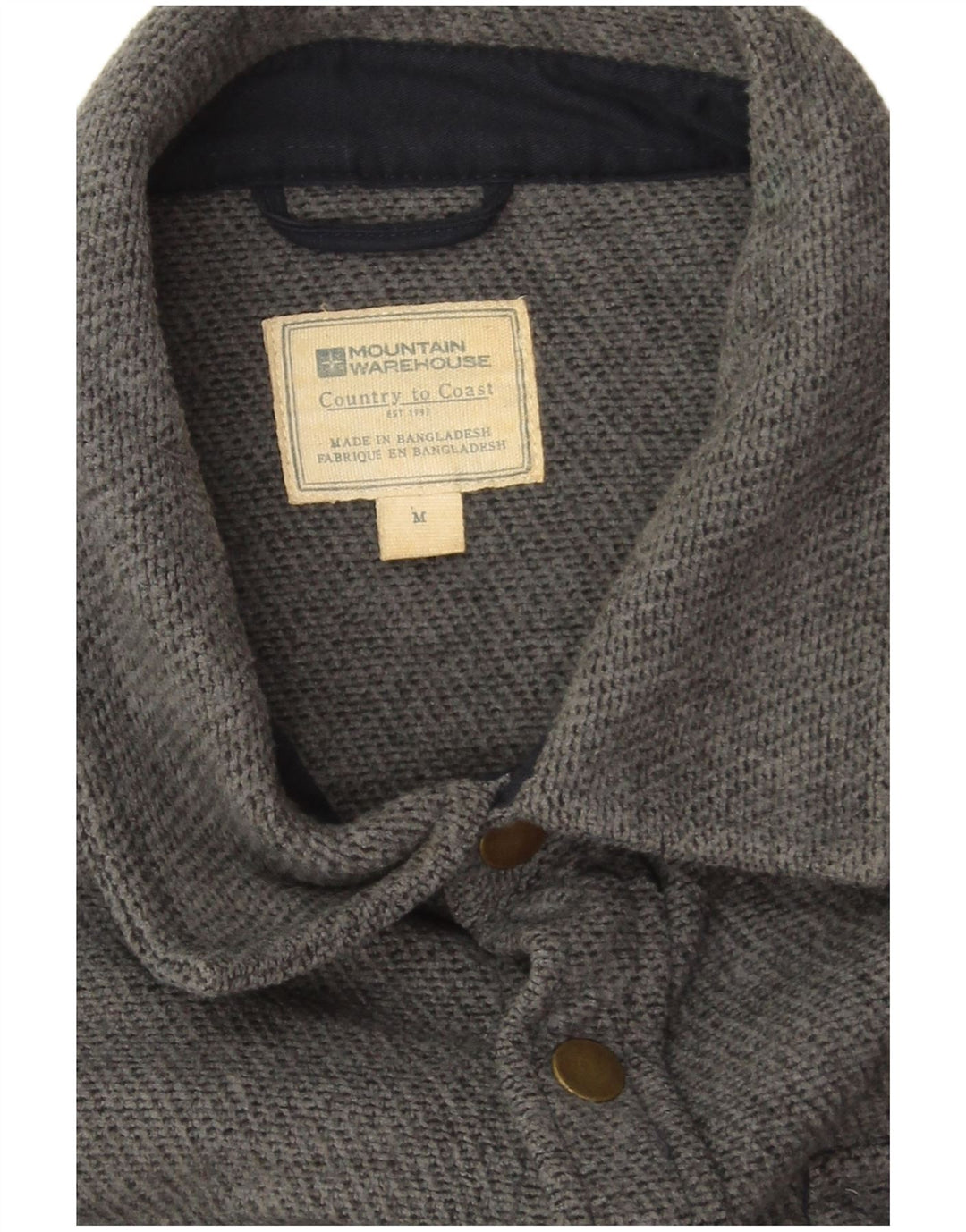 Mountain Warehouse Chemise en flanelle pour homme en polyester moucheté gris moyen
