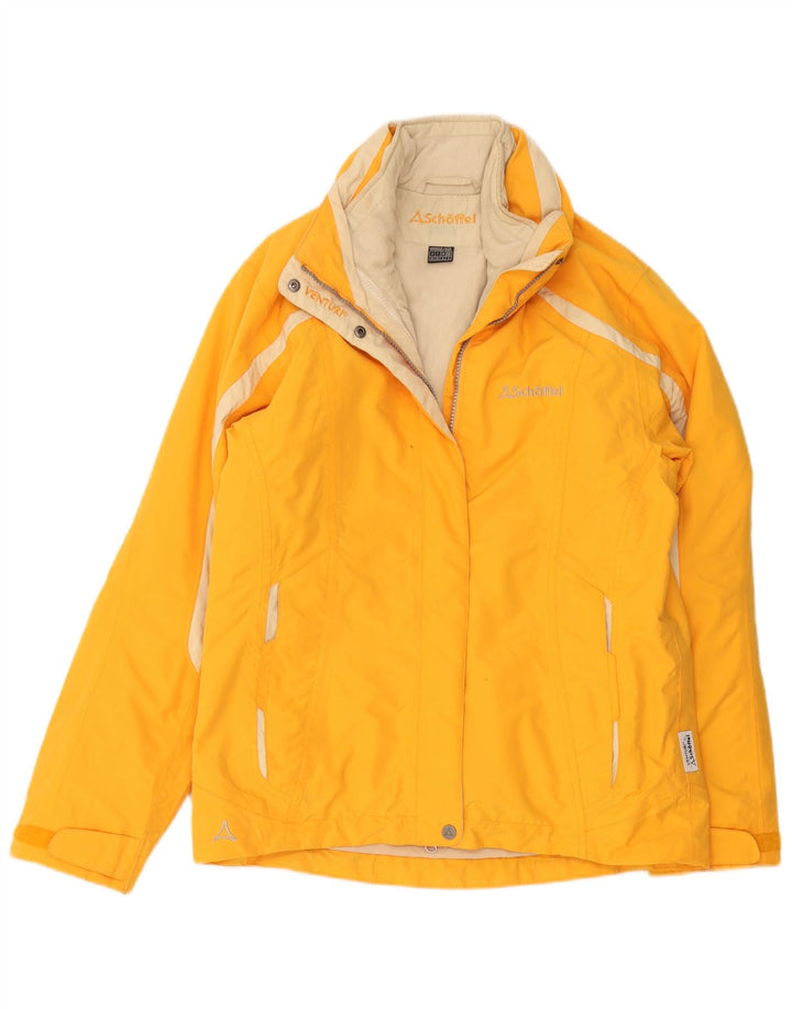 Schoffel Veste coupe-vent pour femme UK 8 Small Jaune Polyester