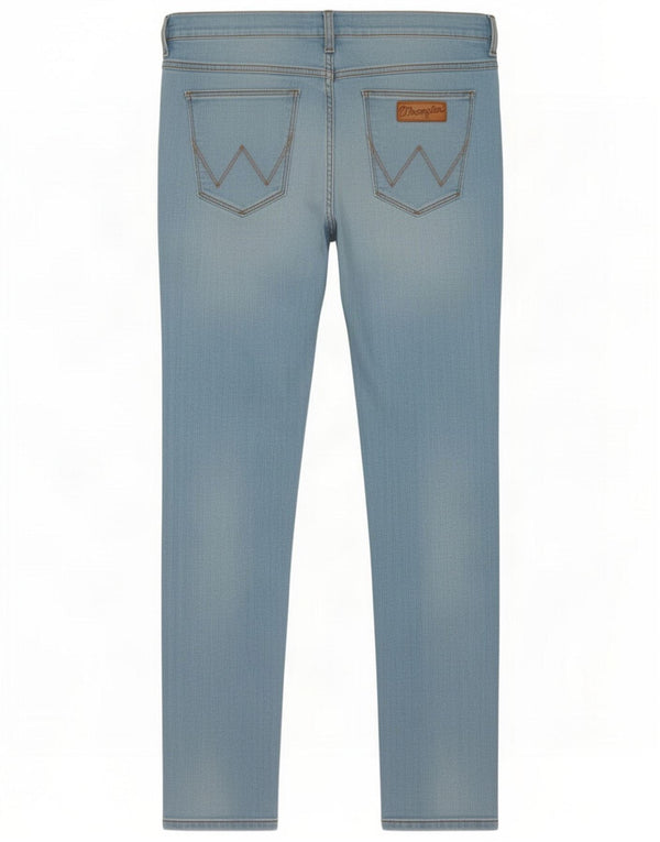 Wrangler Mens Bryson Slim Jeans W34 L34 Bleu Coton