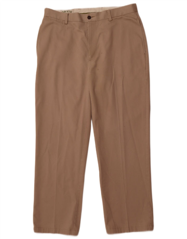 Orvis Pantalon Chino Droit Homme W34 L30 Coton Beige