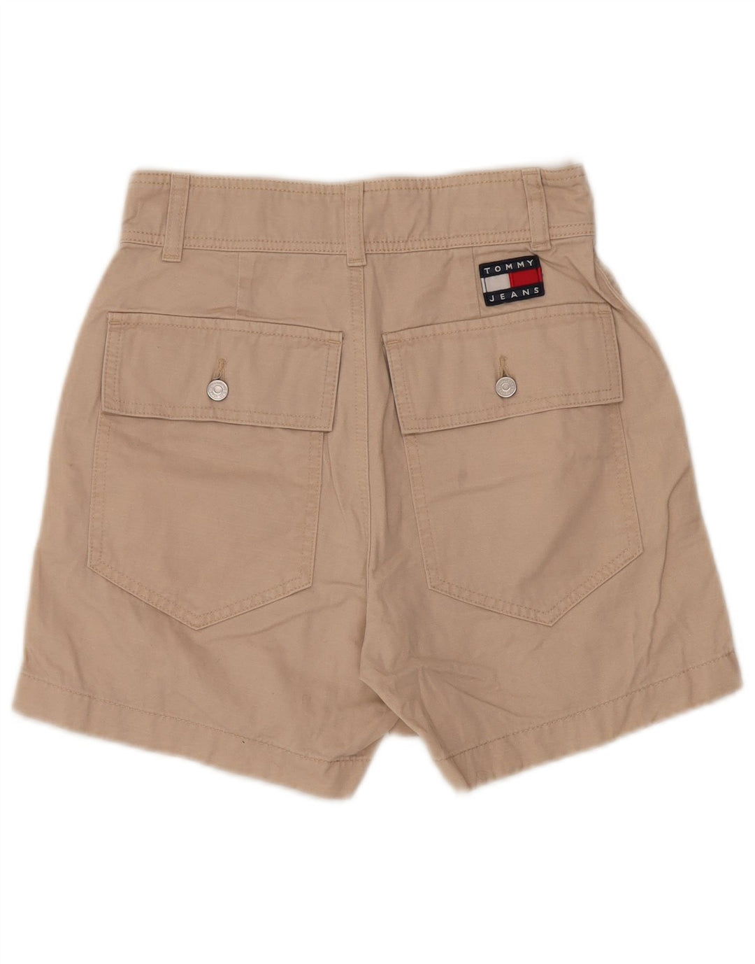 Tommy Hilfiger Short cargo taille haute pour femme W26 Petit beige