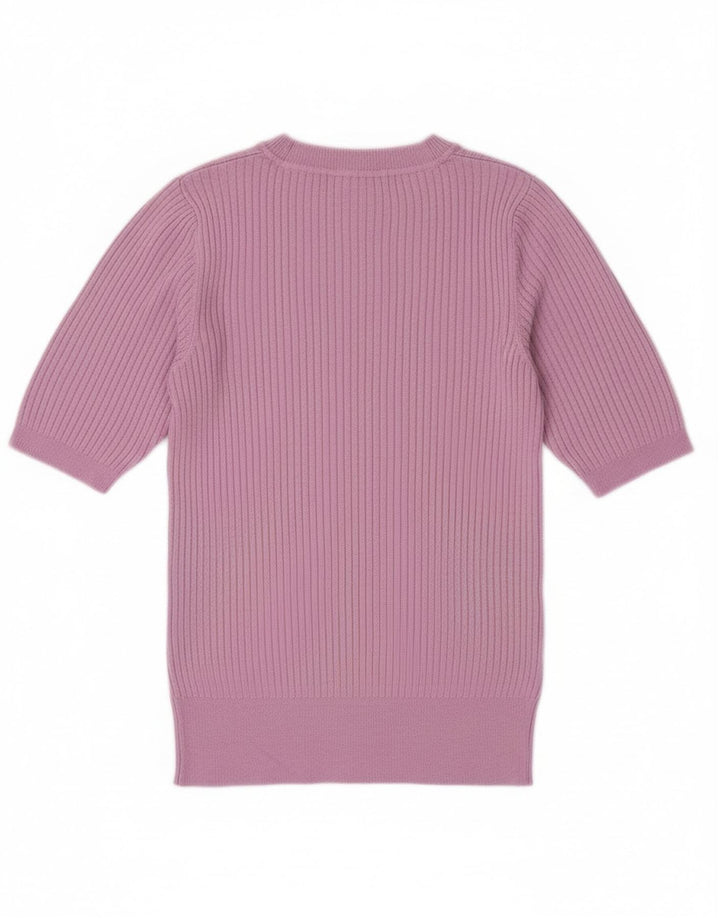 Marks & Spencer Pull à col rond pour femme UK 8 Small Violet