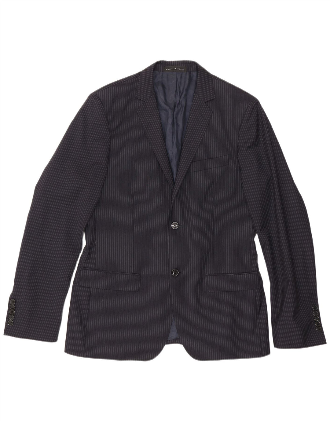 Massimo Rebecchi Veste blazer à 2 boutons pour homme UK 38 Bleu marine moyen rayé