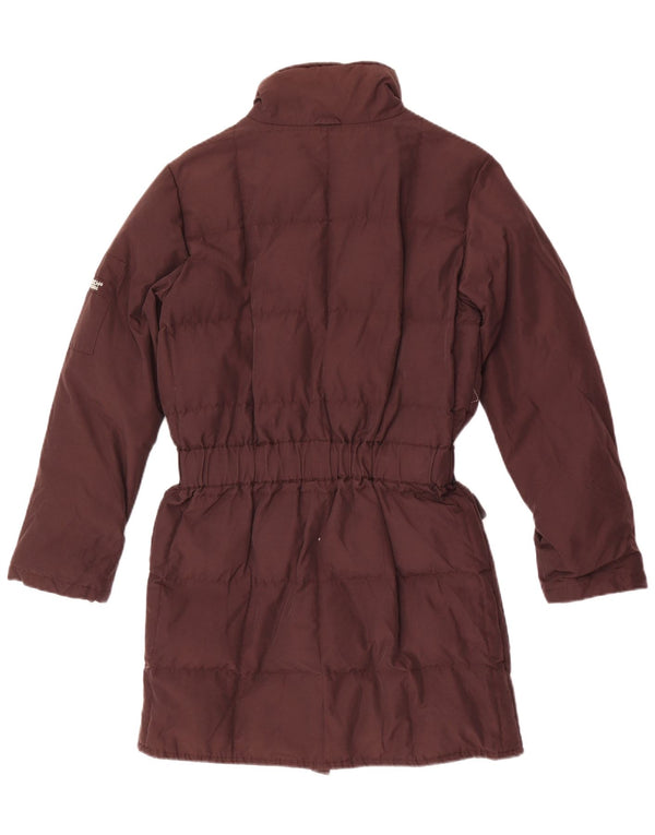 Woolrich Manteau rembourré pour femme UK 10 Small Marron Coton