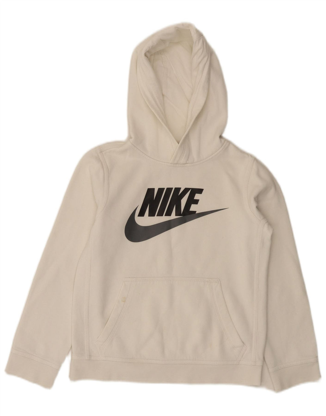 NIKE Pull à capuche graphique coupe standard pour garçon 10-11 ans Blanc moyen
