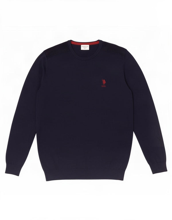 U.S. Polo Assn. Pull Col Rond Homme Bleu Marine Moyen