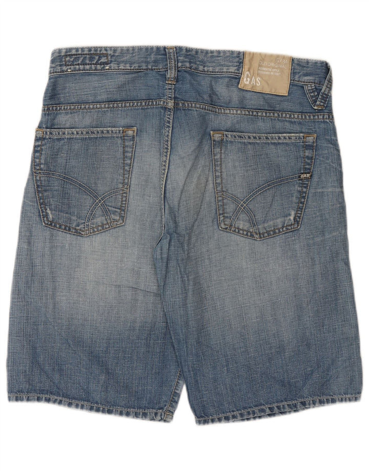 Gas Short en Jean Homme W34 Grand Bleu Coton