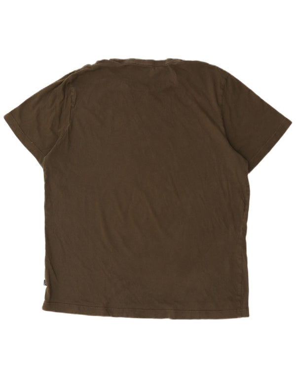 Puma T-Shirt Graphique Top XL Homme Kaki Coton