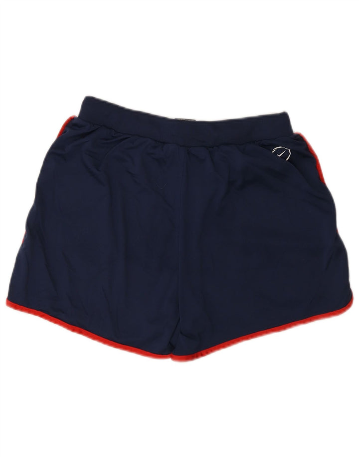 Nike Short de sport Dri Fit pour femme UK 8 Small Bleu marine Polyester